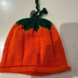 Orange Pumpkin Toddler Knit Pumpkin Hat